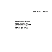 Vauxhall Cascada 2014 manual cover