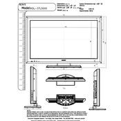 Sony KDL-37L5000 manual cover