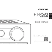 Onkyo HT R693 manual cover