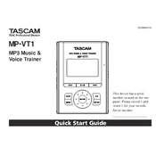 Tascam MP-VT1 manual cover