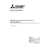 Mitsubishi Electric MX OPC Server DA manual cover