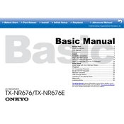 Onkyo TX RZ676, TX NR676E