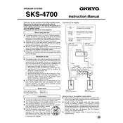 Onkyo SKS 4700 manual cover