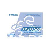 Yamaha YFZ450X, YFZ450SPX YFZ 450 2008 manual cover