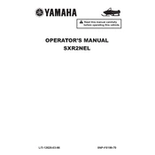 Yamaha SXR2NEL 2020 manual cover