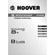 Hoover DYC 8813BX-84 manual cover