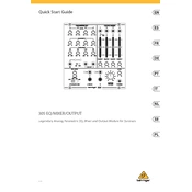 Behringer 305 EQ Mixer Output manual cover