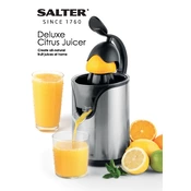 Salter EK5026 Deluxe Citrus Juicer manual cover