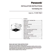 Panasonic FV-0811RQC1 manual cover