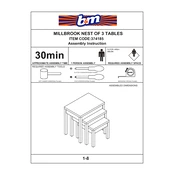 Millbrook B&M Nest of 3 Tables 374185 manual cover