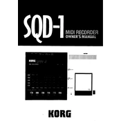 KORG SQD-1 manual cover