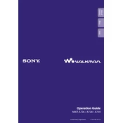 Sony NWZ-A726 manual cover