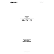 Sony SS NA2ES manual cover