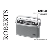 Roberts R9928 Classic 928 Analogue 2016 manual cover