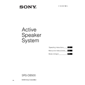 Sony SRS DB500 manual cover