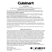 Cuisinart C77SS-11P manual cover