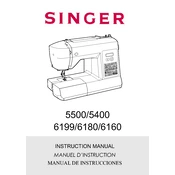 Singer 5500, 5400, 6199, 6180, 6160 manual cover