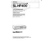 Sony SL-HF400 manual cover