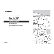 Onkyo TX 8250 manual cover