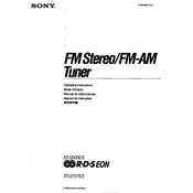 Sony ST-S707ES manual cover