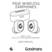 Goodmans B&M True Wireless Earphones 339343 manual cover