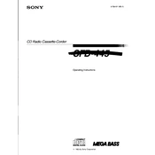 Sony CFD-445 manual cover