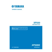 Yamaha XP500G XP500 2016 manual cover