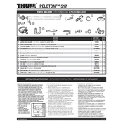 Thule Prologue 517 manual cover