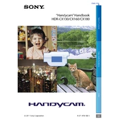 Sony HDR-CX130 manual cover