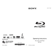 Sony BDP-BX1 manual cover