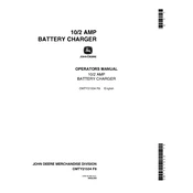 John Deere 10 2 AMP Battery Charger manual cover