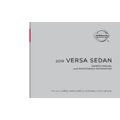 Nissan Versa Sedan 2019 manual cover