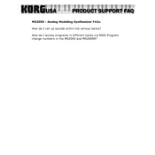 KORG MS2000 manual cover