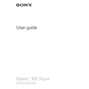 Sony D2403 Xperia M2 Aqua manual cover