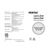 Ricoh Pentax Optio S40,S30 manual cover