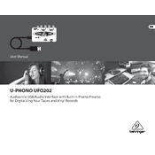 Behringer UFO202 manual cover