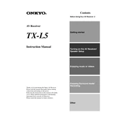 Onkyo TX L5 manual cover