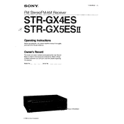 Sony STR-GX4ES manual cover