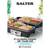 Salter EK2132 27cm Marble Ceramic 180° Health Grill manual cover