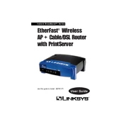 Linksys BEFW11P1 EtherFast DSL Router manual cover