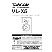 Tascam VL-X5 manual cover