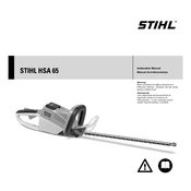 Stihl HSA 65 manual cover