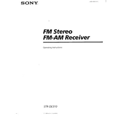 Sony STR-DE310 manual cover