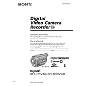 Sony DCR-TRV230 manual cover