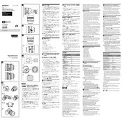 Sony SEL14F18GM manual cover