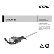 Stihl HS 86 manual cover