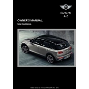 Mini Clubman Touchscreen 2020 manual cover