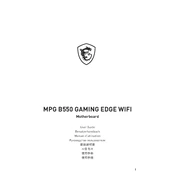 MSI MPG B550 Gaming Edge WIFI manual cover