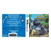 Nintendo Pokemon Mystery Dungeon Explorers of Time  manual cover