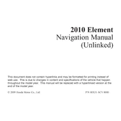 Honda Element 2010 manual cover